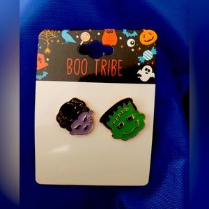 Boo tribe Halloween earrings